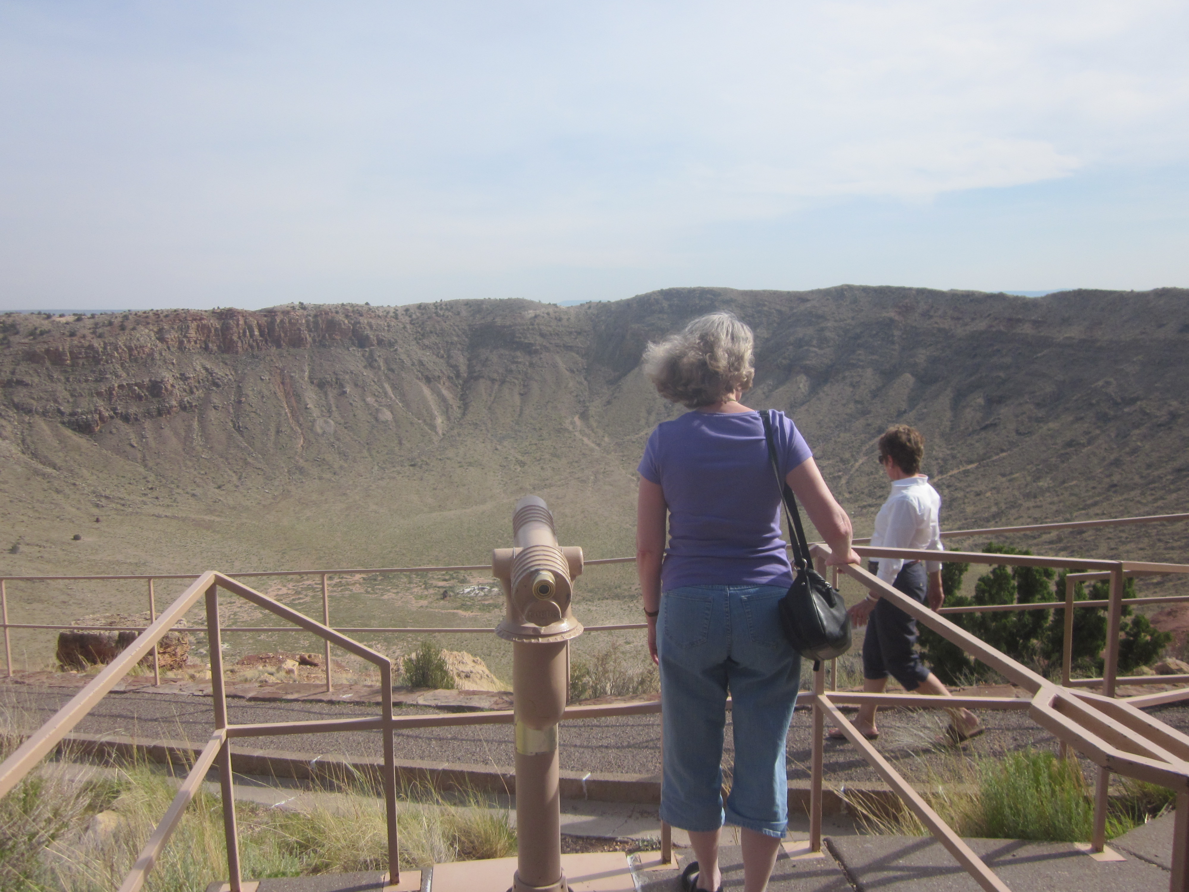 Lorna at the Meteor Crater