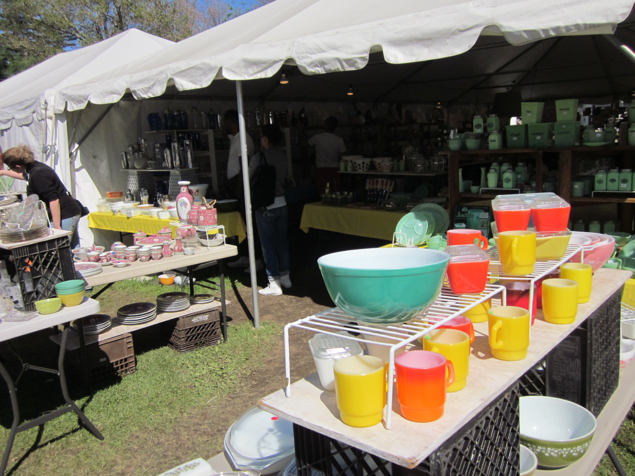 Shooping for Kitchen Suuplies at Brimfield