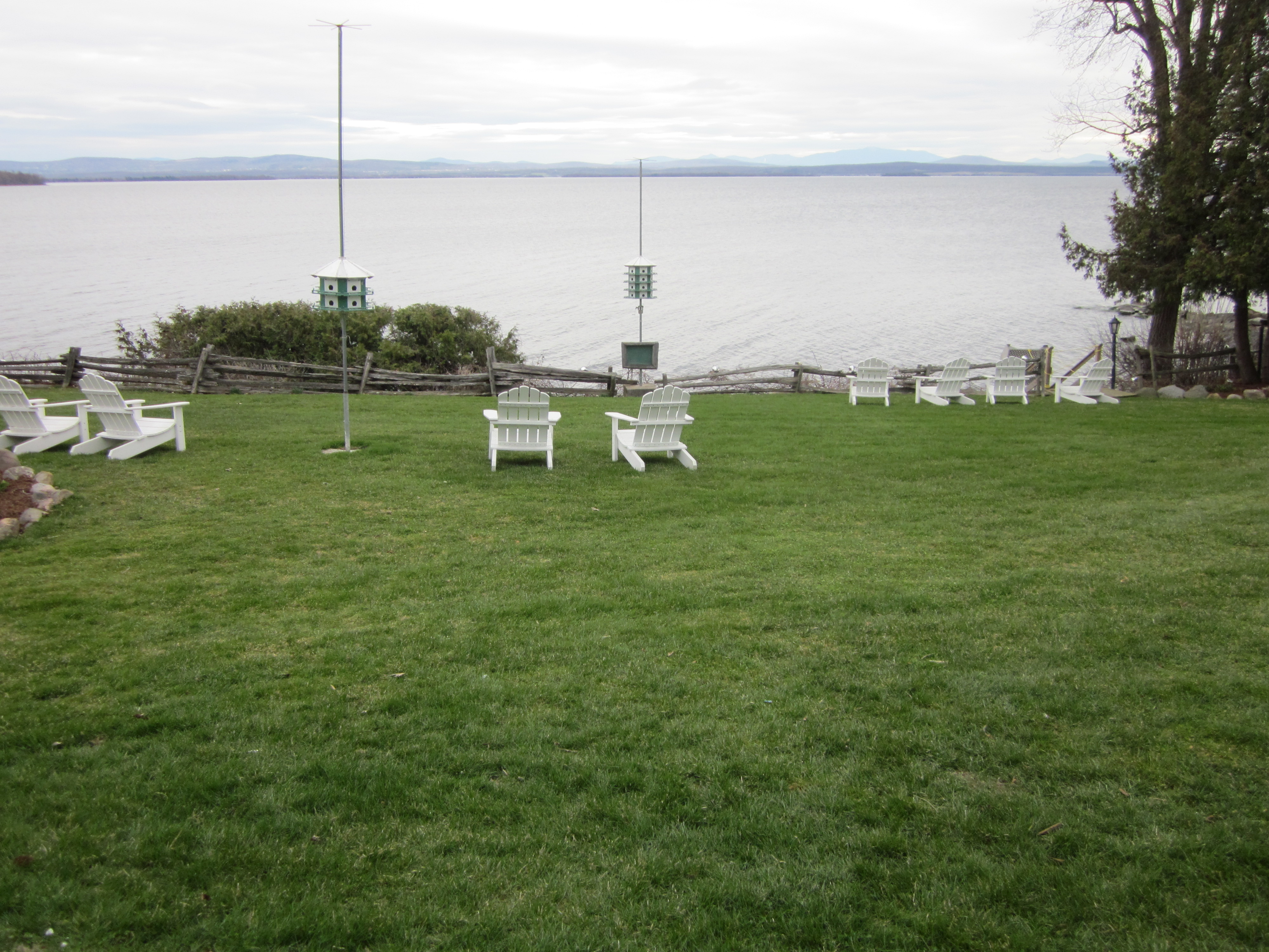 The view from Shore Acres Inn, North Hero, VT