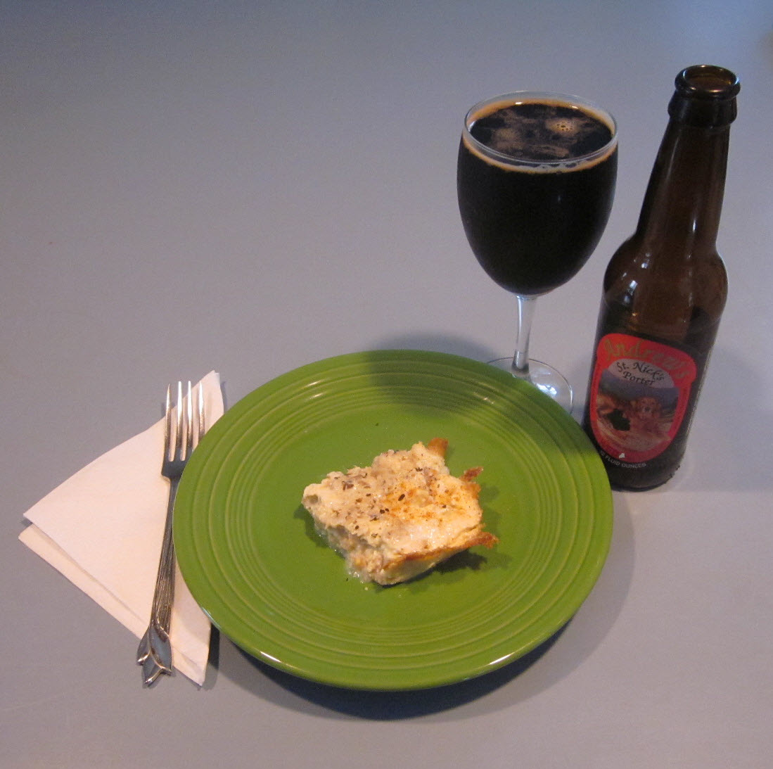 Andrews Porter with Pilgrim Clam Pudding
