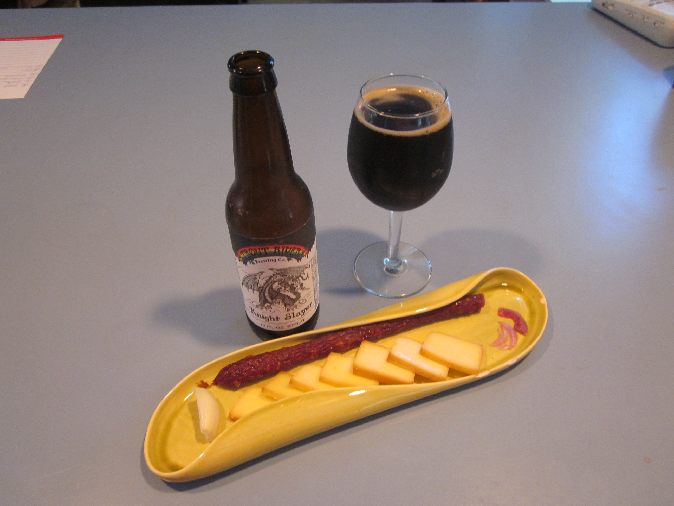 Trout River ale and kabanoszy