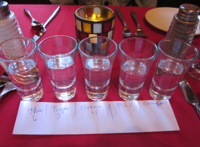 A flight of Ethereal Gins