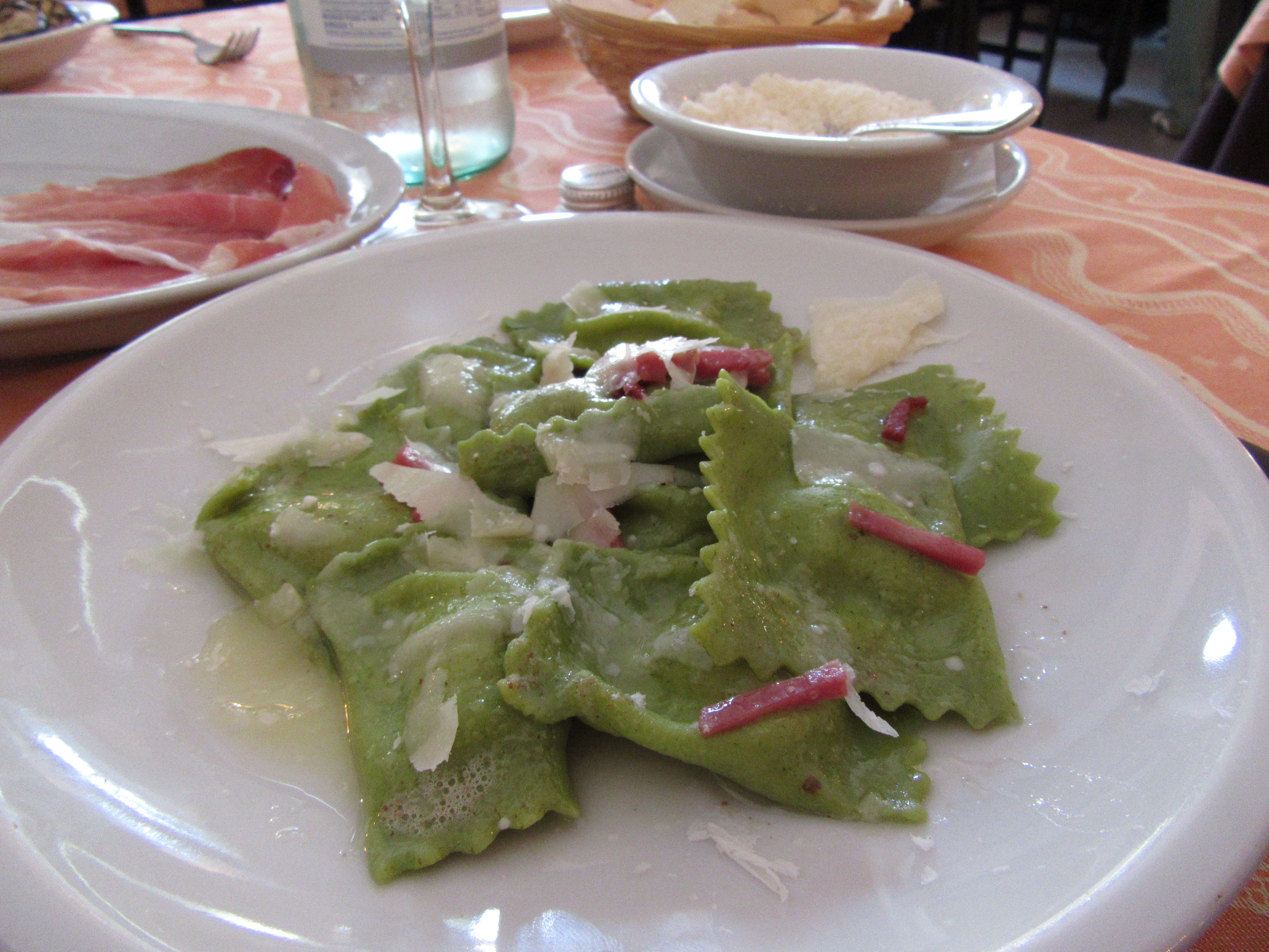 Pasta Verdi is a specialty of the house