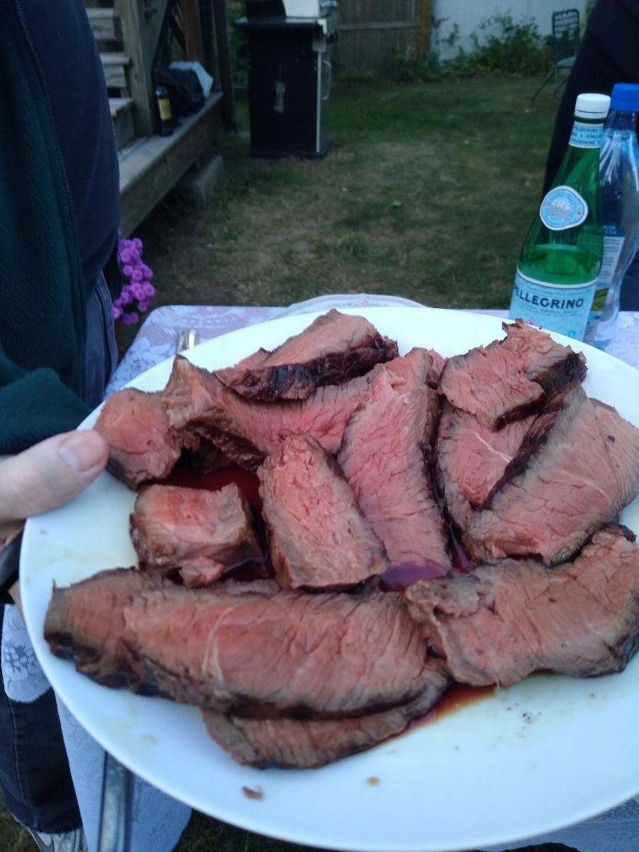 The steak