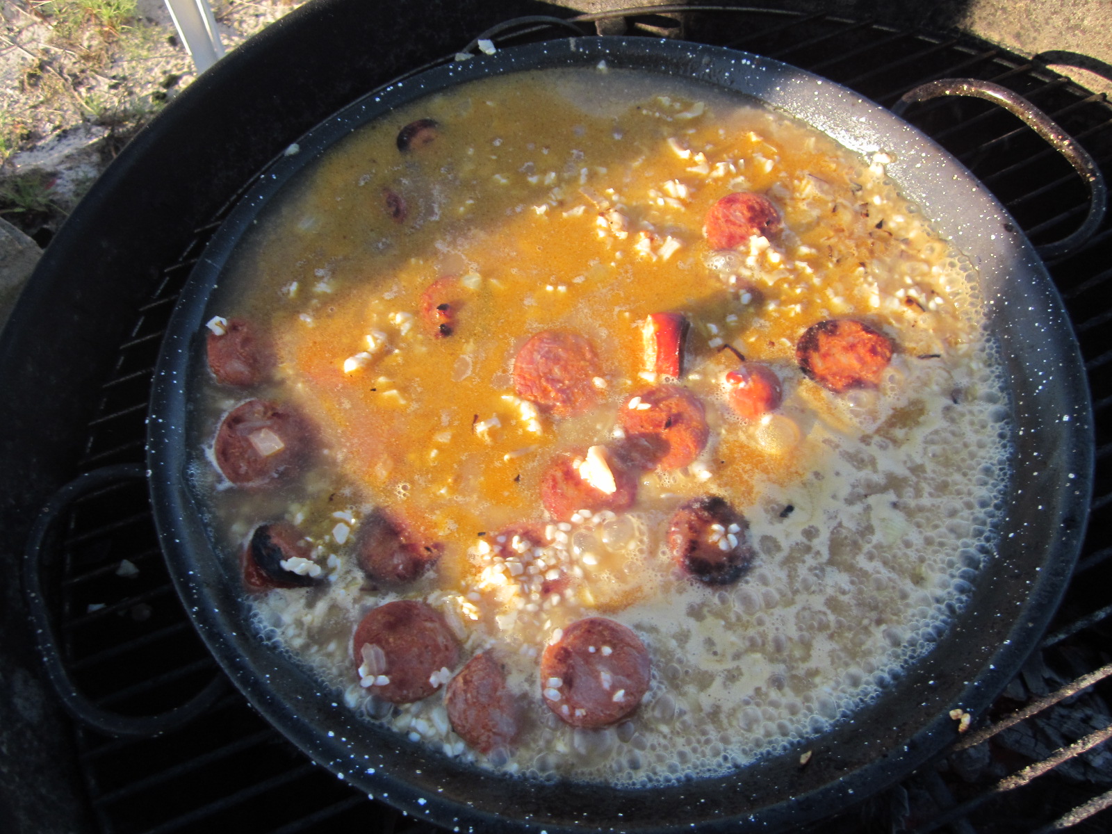 Cooking the rice