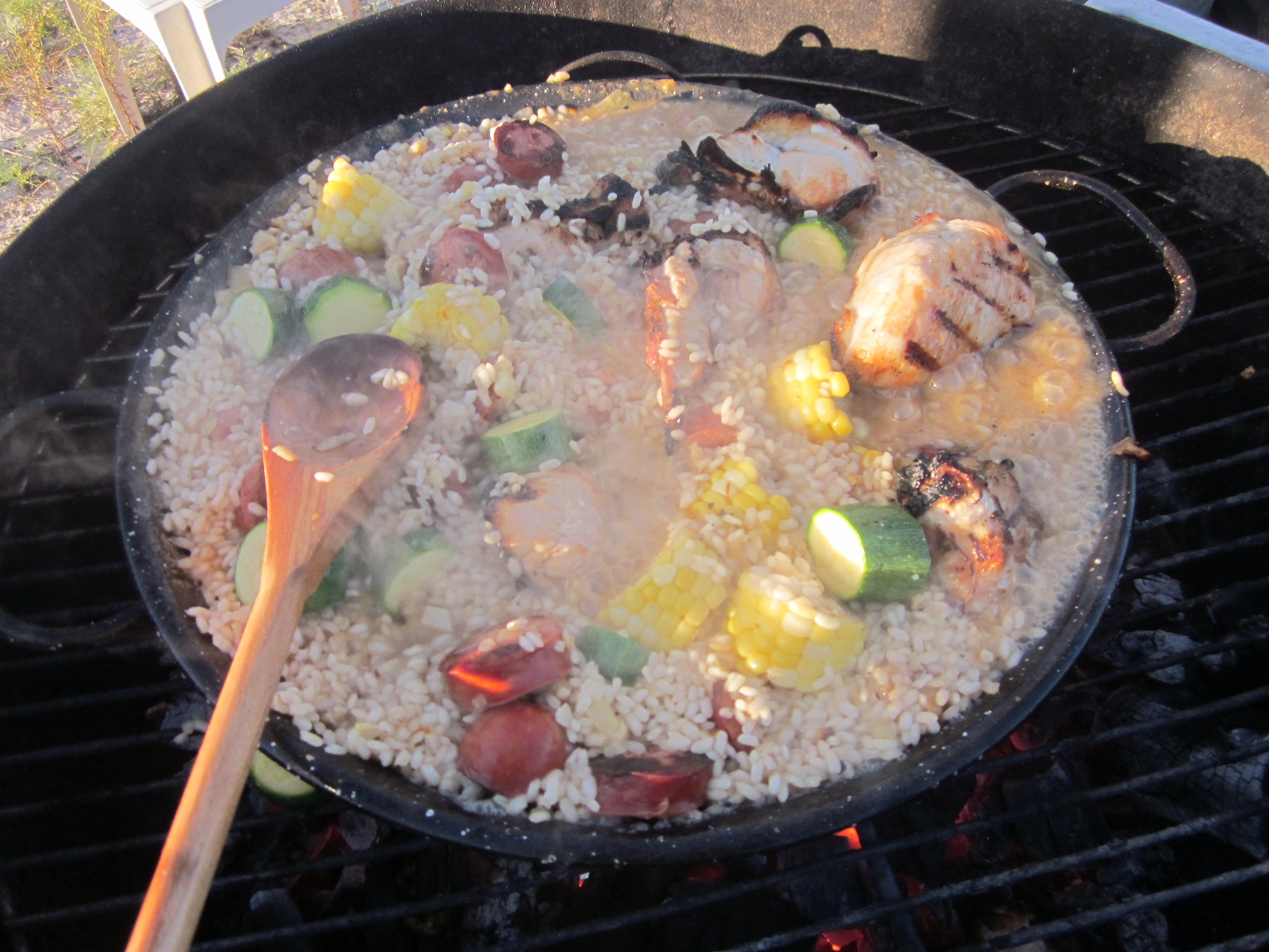 Making the Paella