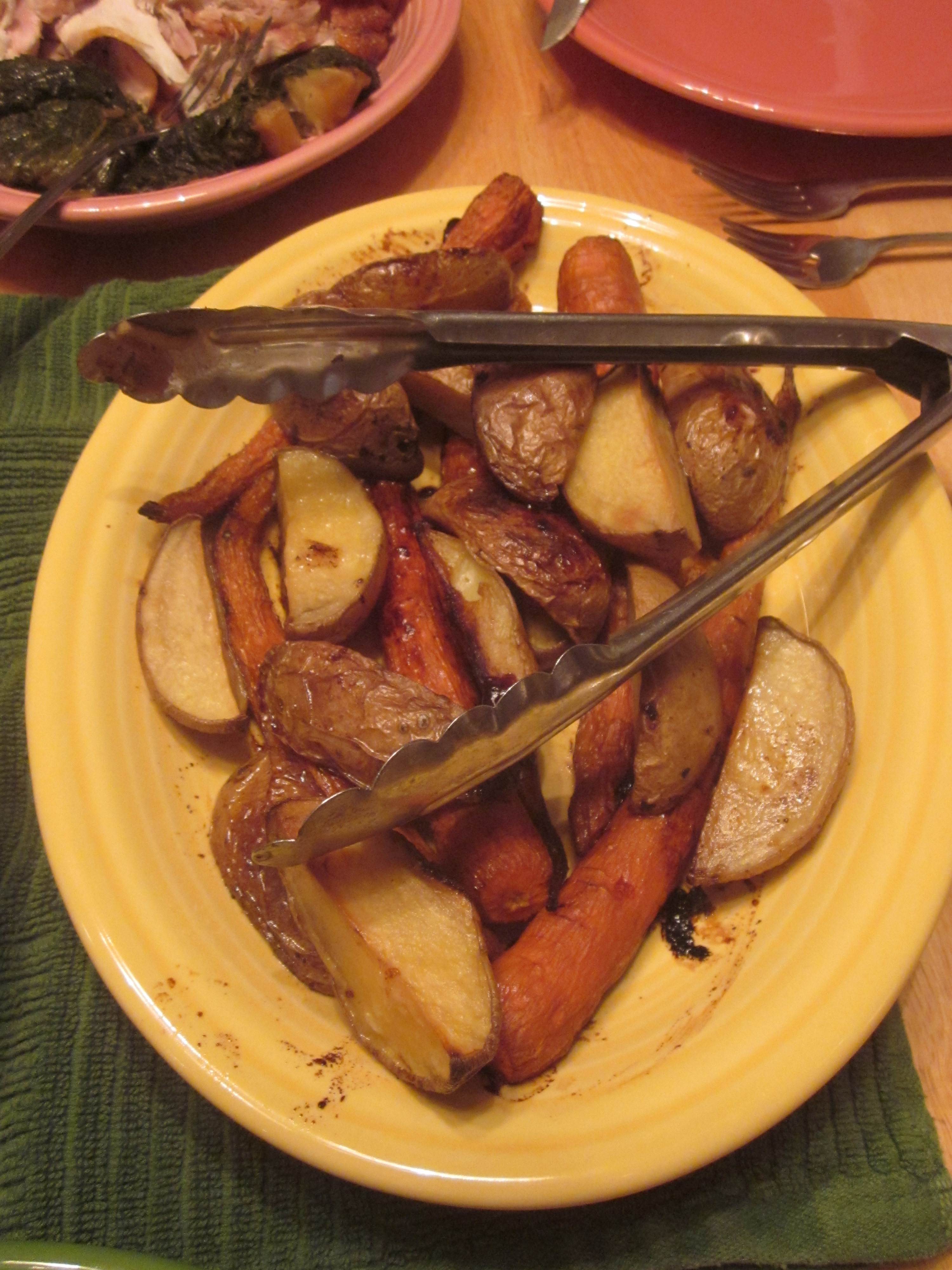 Roasted Potatoes and Carrots