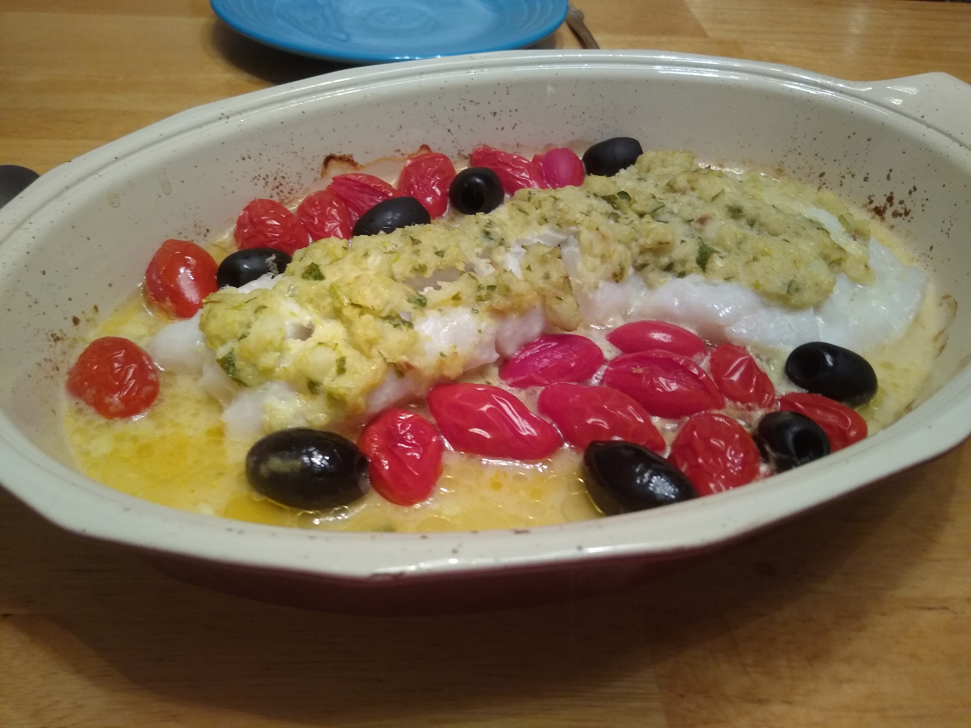 Cod al Forno in Salsa Verde