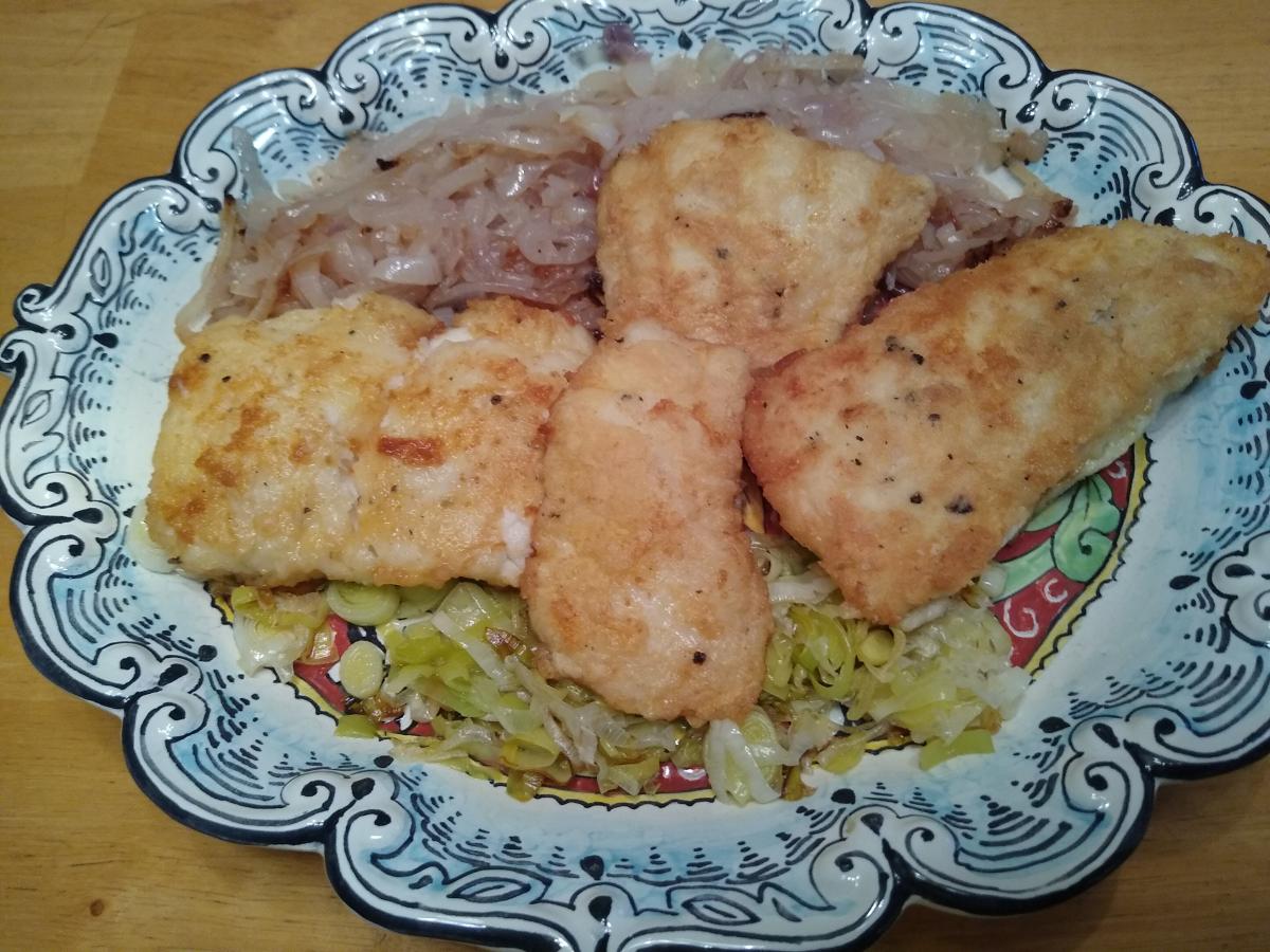 Haddock with Leeks