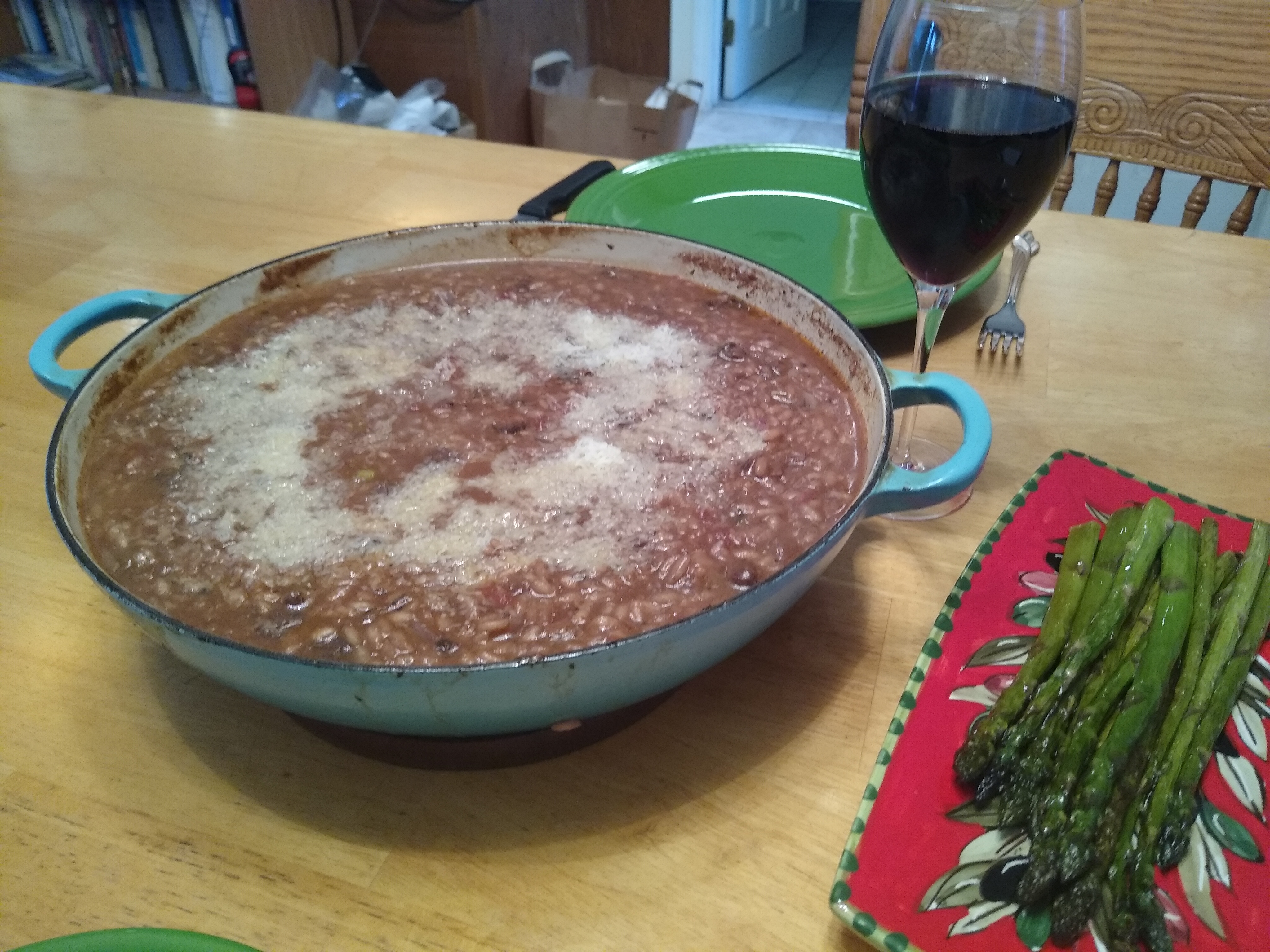 Risotto al Barolo con Funghi