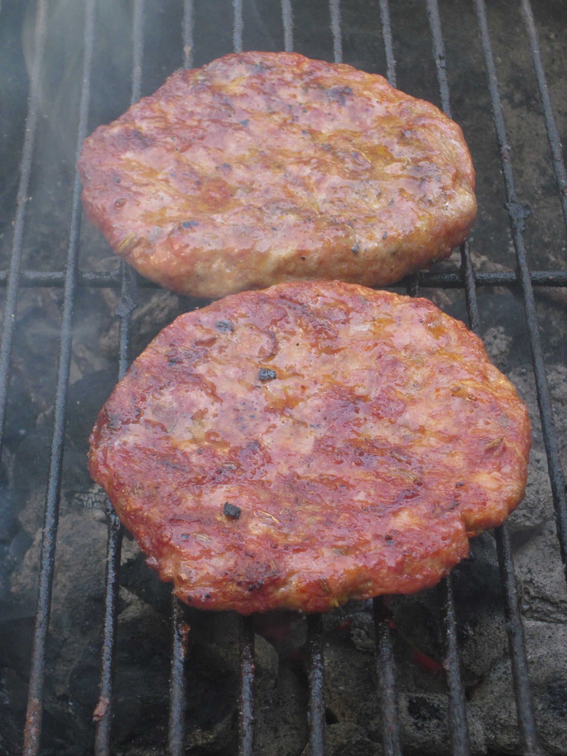 Clem's Patties on the Grill