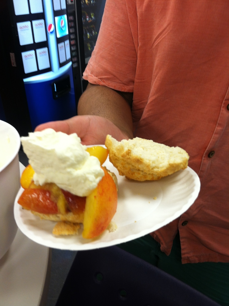 Peach Shortcake at the office