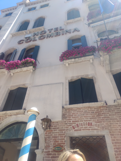 Arriving at Hotel Colombina by Water Taxi