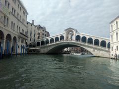 The famous Rialto Bridge