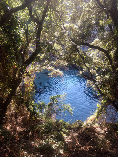 The grotto at the Bagno della Regina Giovanna