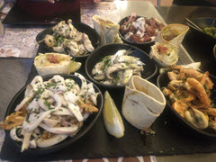 shellfish assortment at 86 Bistro