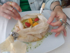 Citrus Swordfish in Parchment
