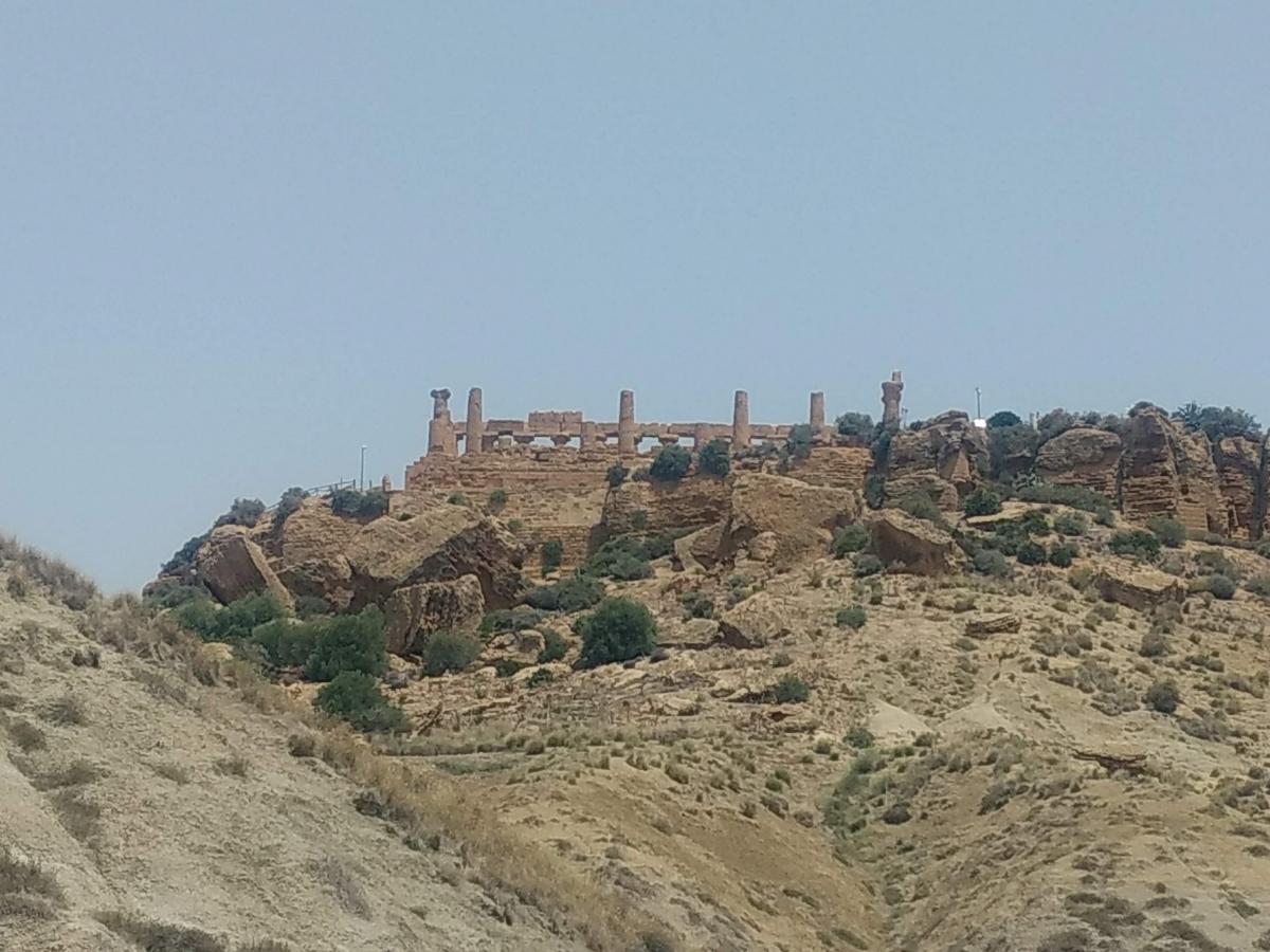 The first temple, from below