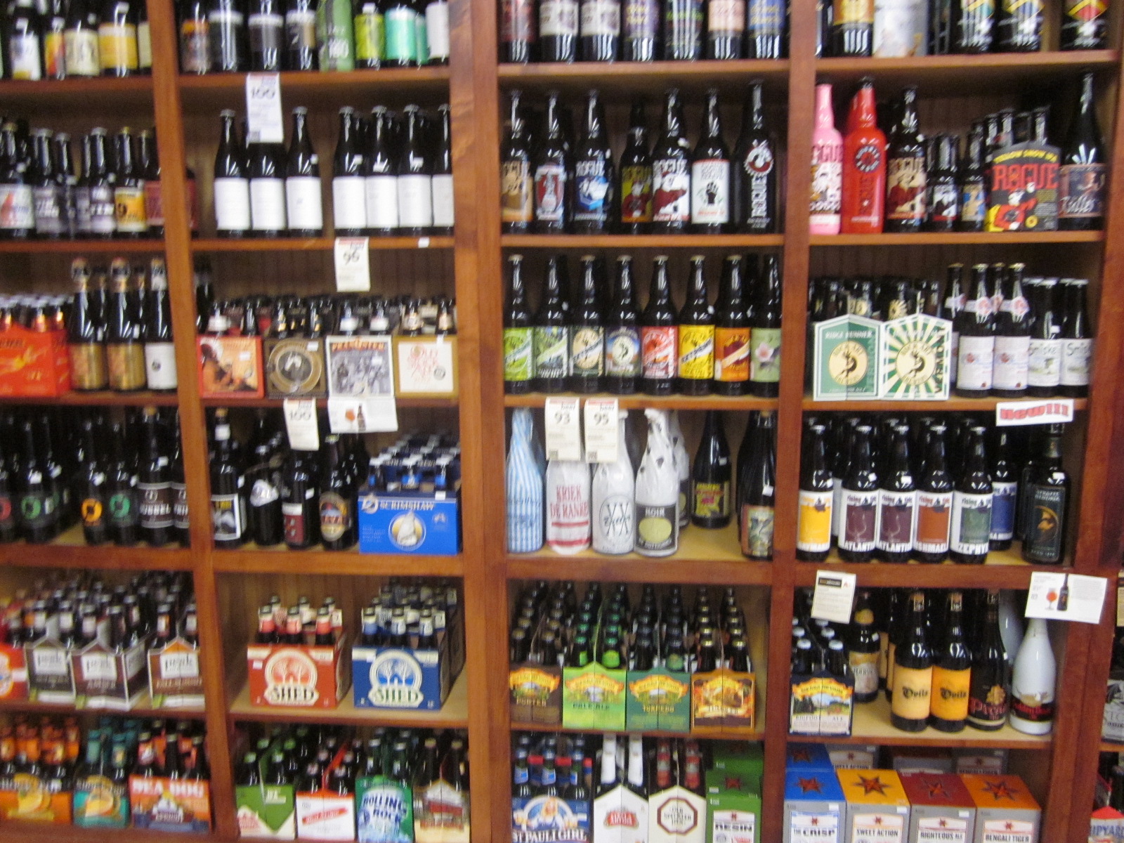 One of the Great Walls of Beer at the Good Beer Store
