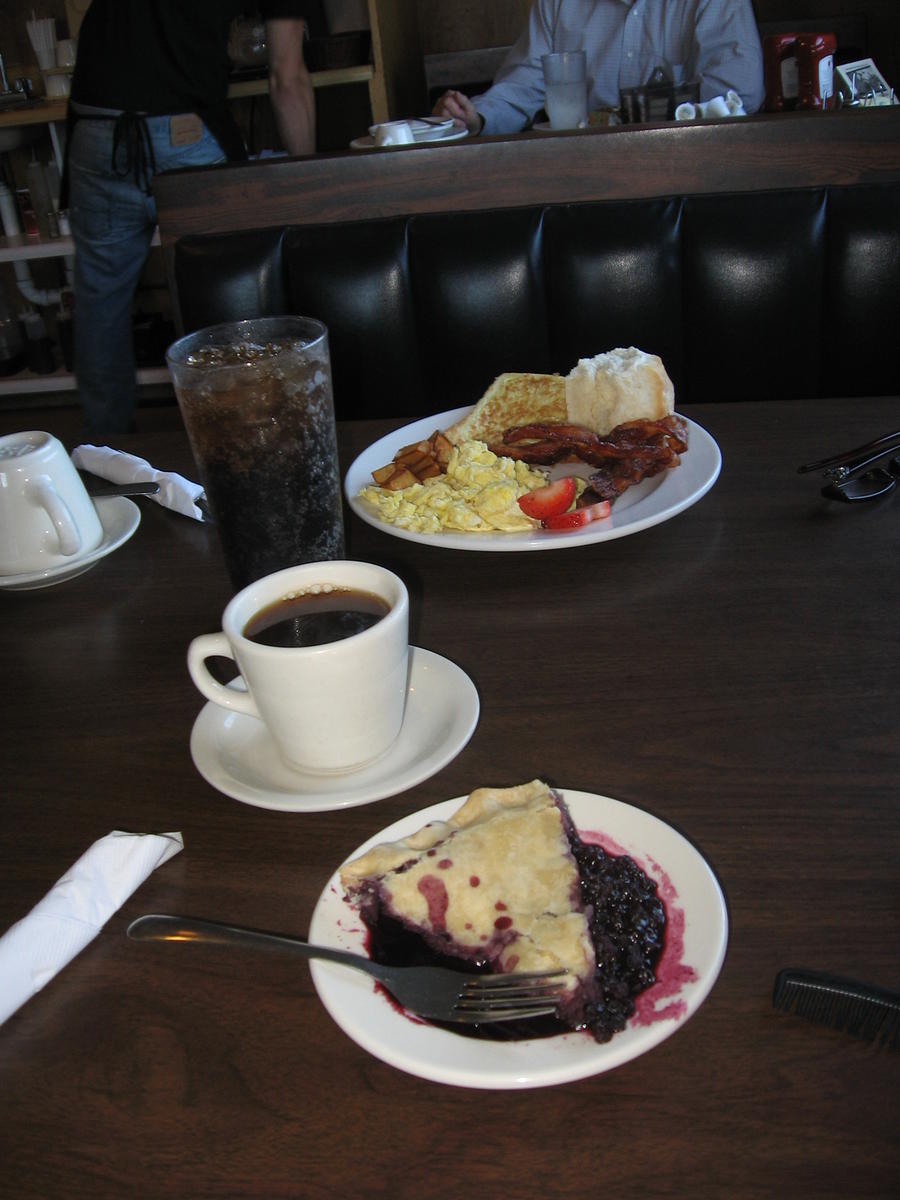 Black Coffee and Blueberry Pie
