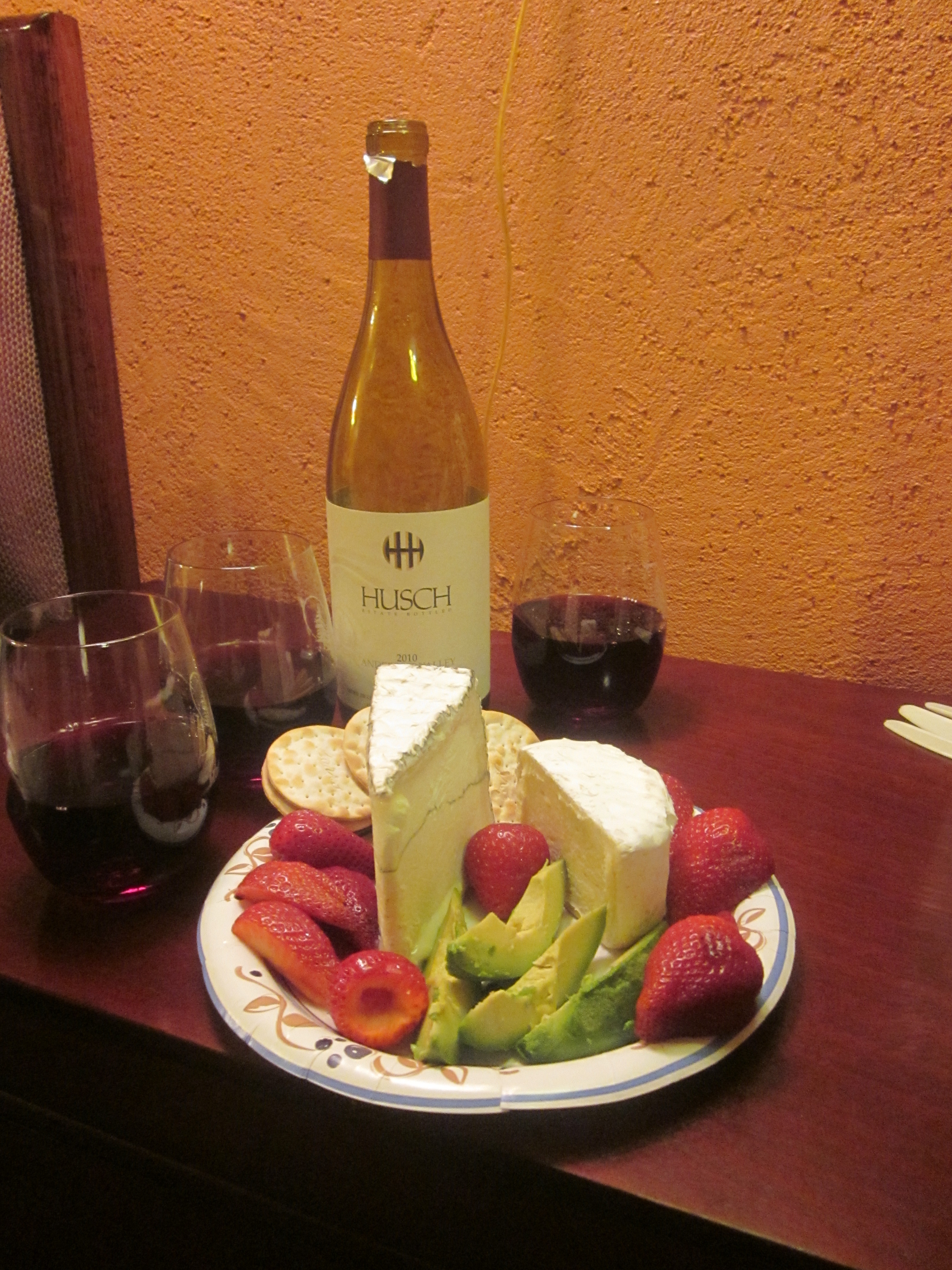 A light refreshment in the motel room