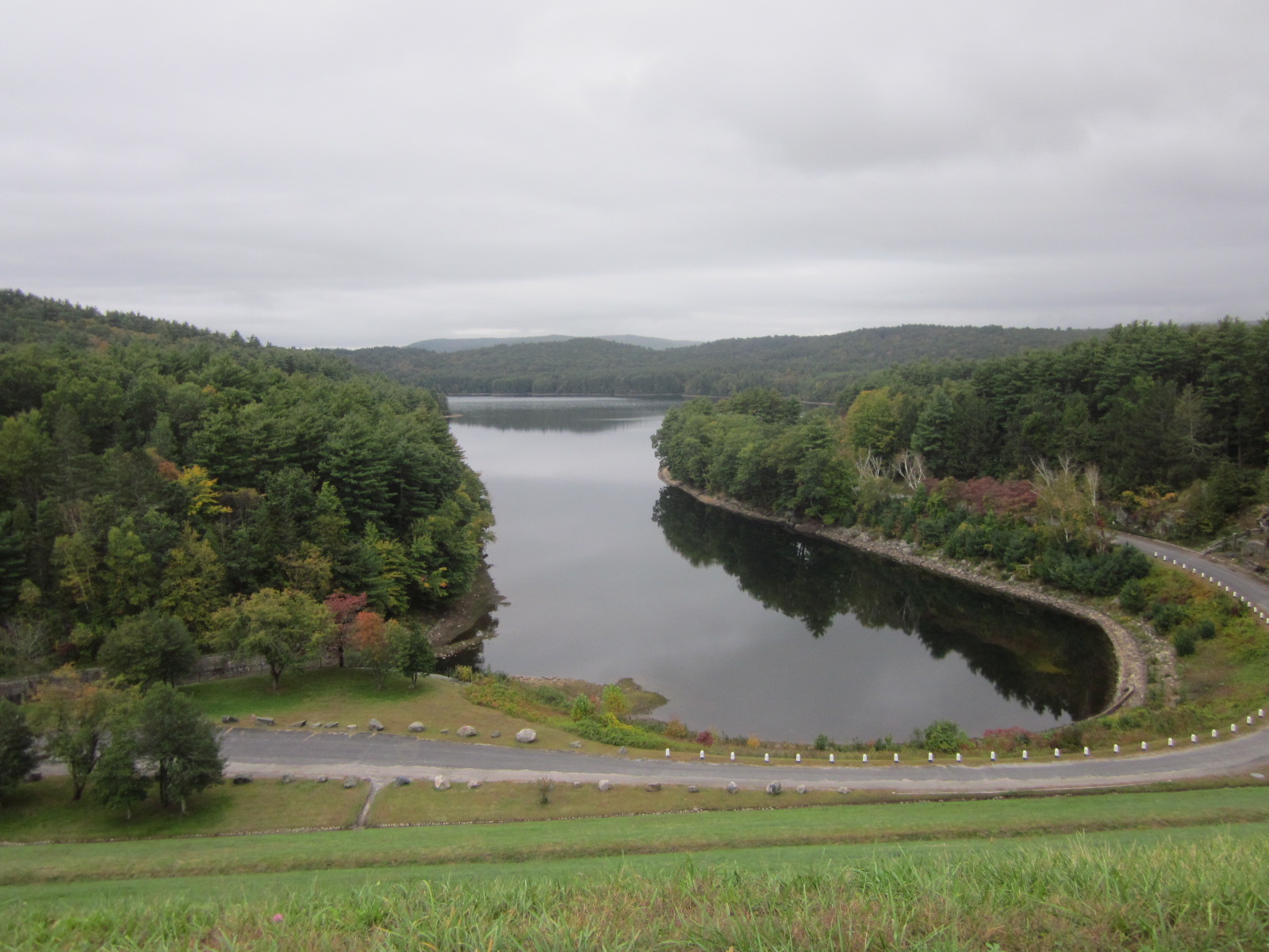 the view south from Saville Dam