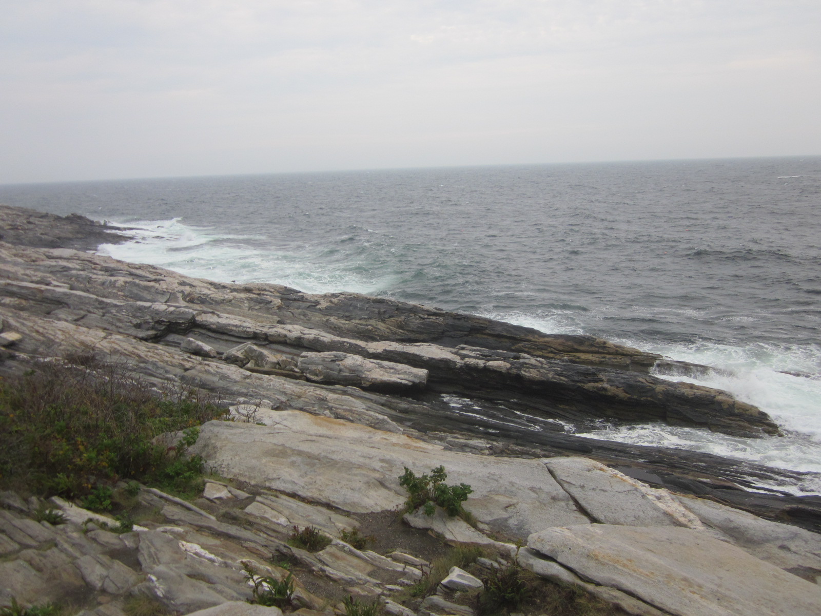 the tortured rocks of Pemaquid Point