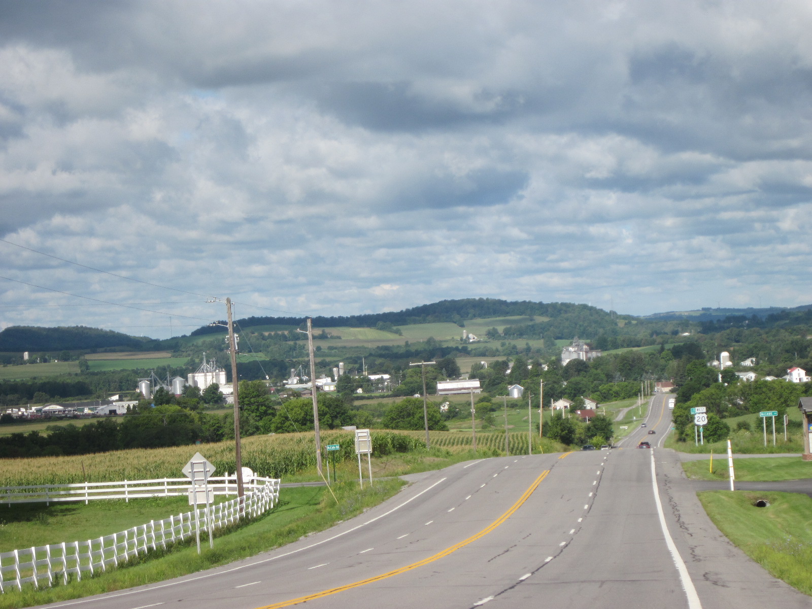 Route 20 through farm country