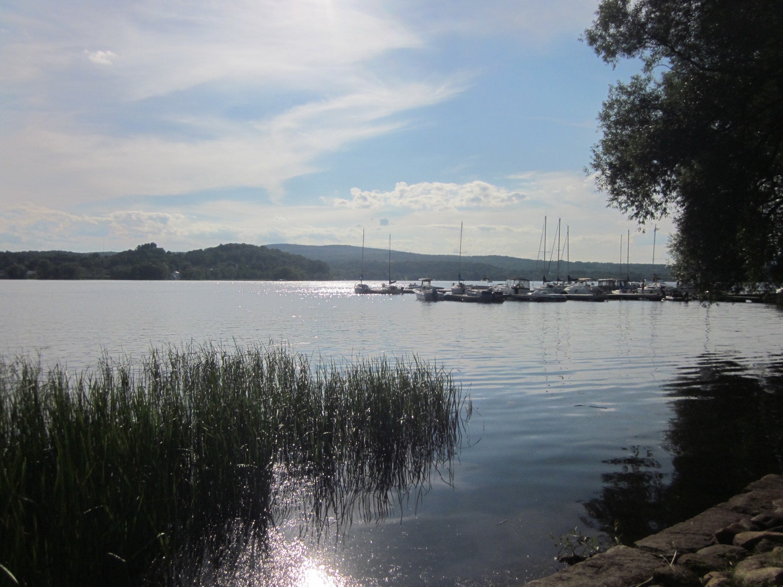 The view from the East Side Restaurant