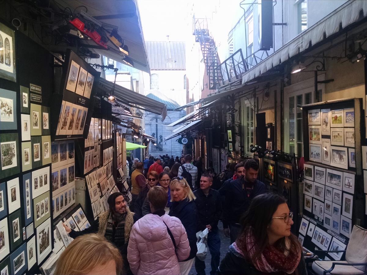Artists Alley in Quebec City