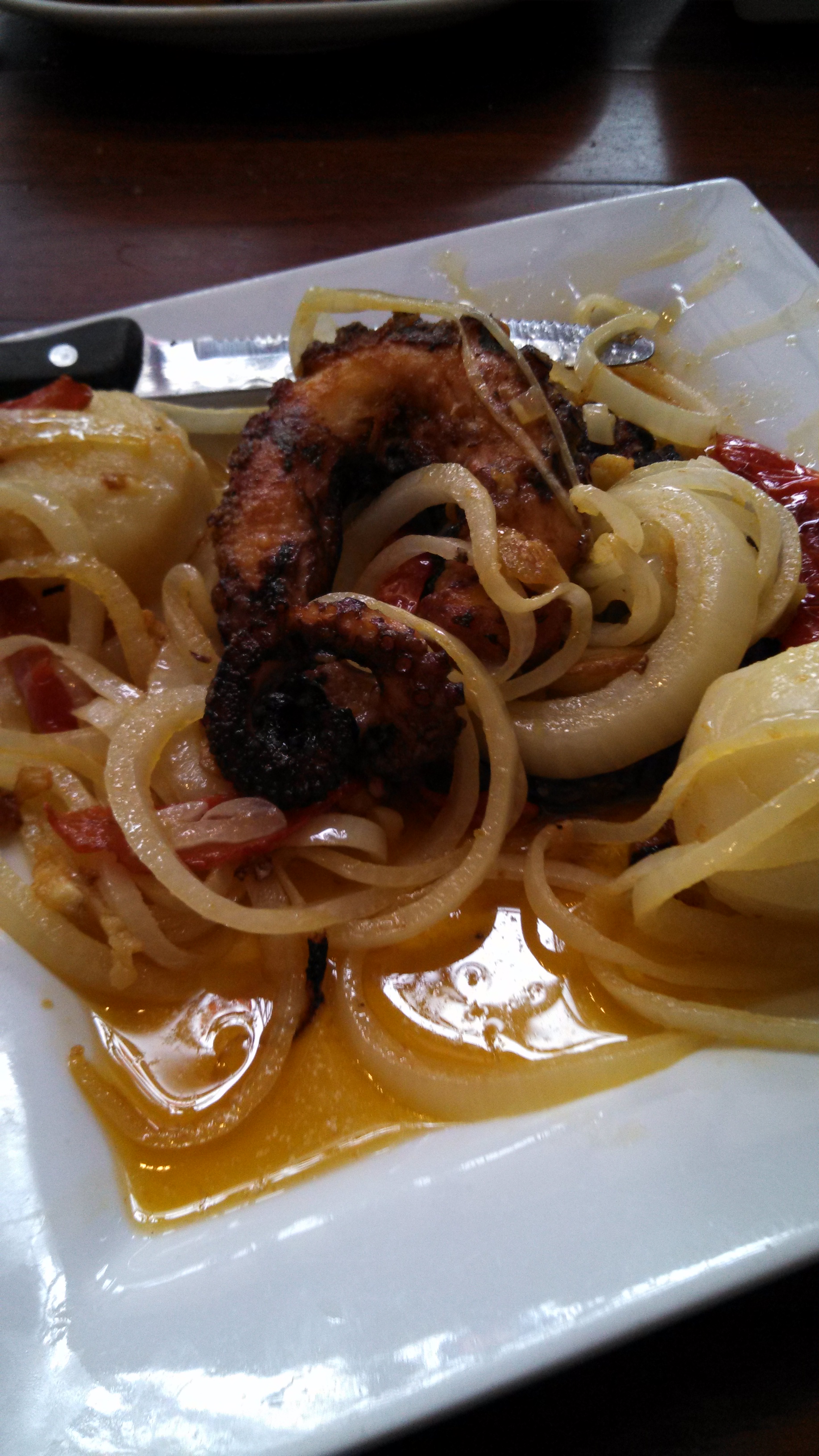Octopus at the T. A. Restaurant in Fall River