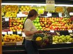 the produce section